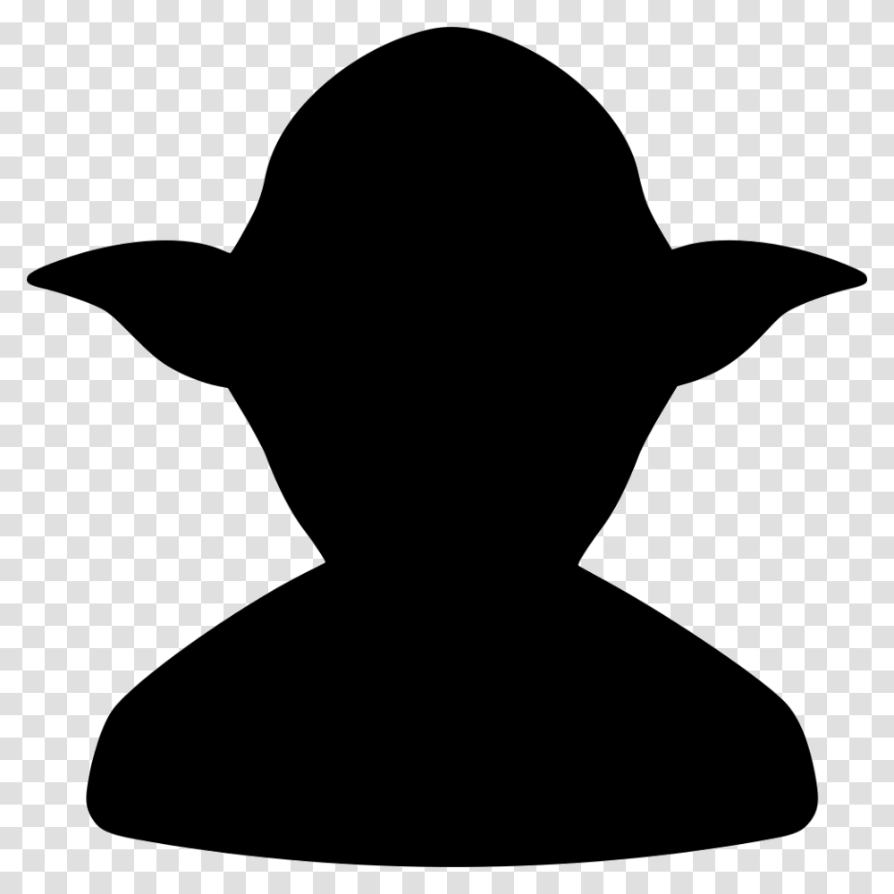 Contact Starwars User Default Yoda Comments Users Icon Star Wars, Apparel, Silhouette, Hat Transparent Png