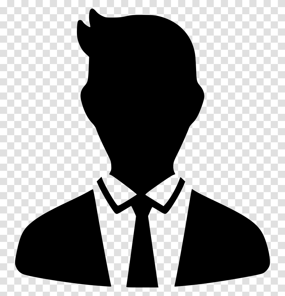 Contact Tie User Default Suit Display Person Icon, Silhouette, Stencil, Accessories, Accessory Transparent Png
