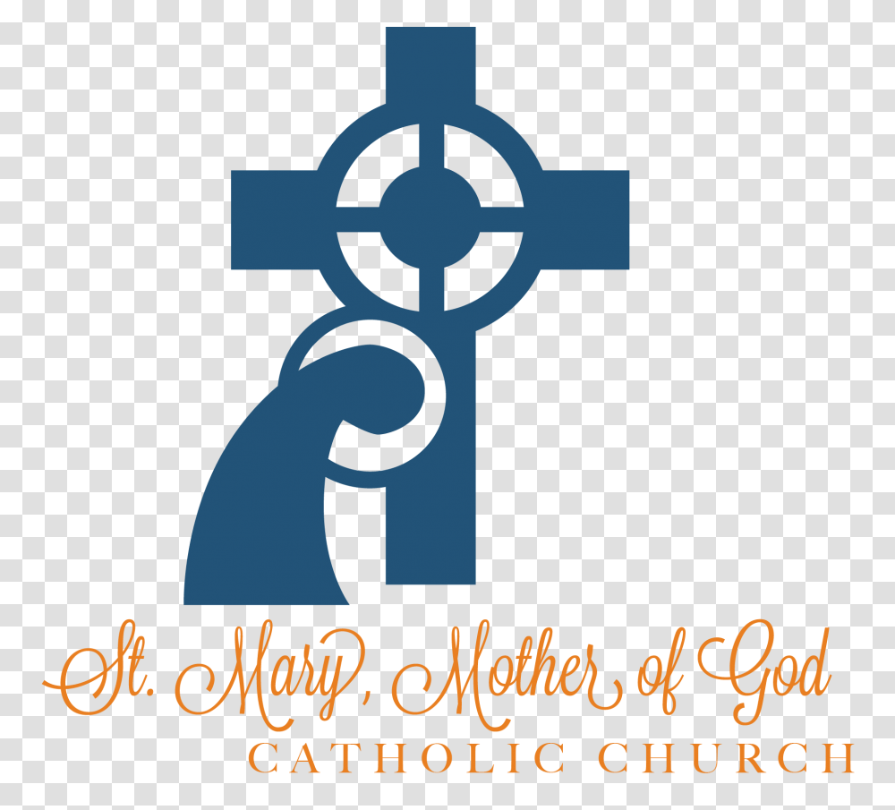 Contact Us St Mary Mother Of God, Cross, Hand, Logo Transparent Png