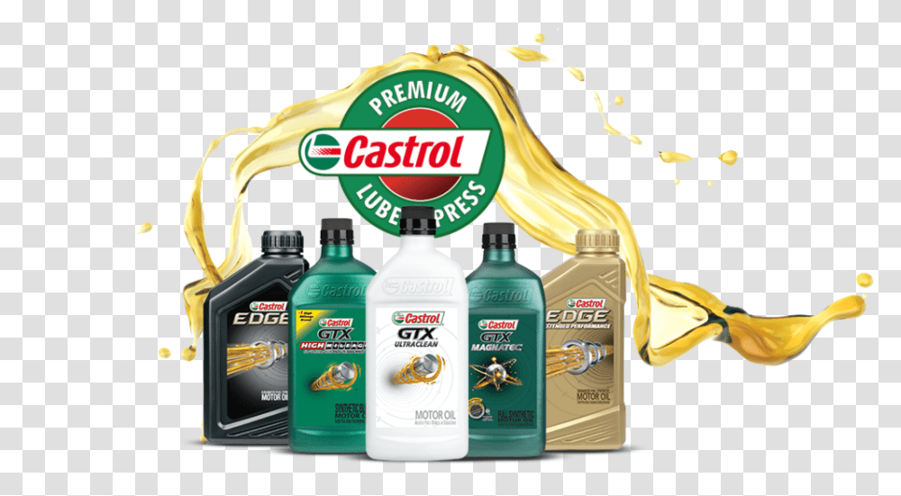 Contact Us Usa Car Wash Quick Lube Castrol Premium Lube Express, Bottle, Cosmetics, Beverage, Clothing Transparent Png