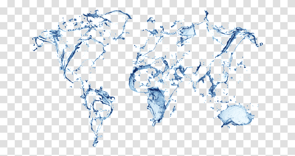 Contact Us World Map In Water Hd, Droplet Transparent Png