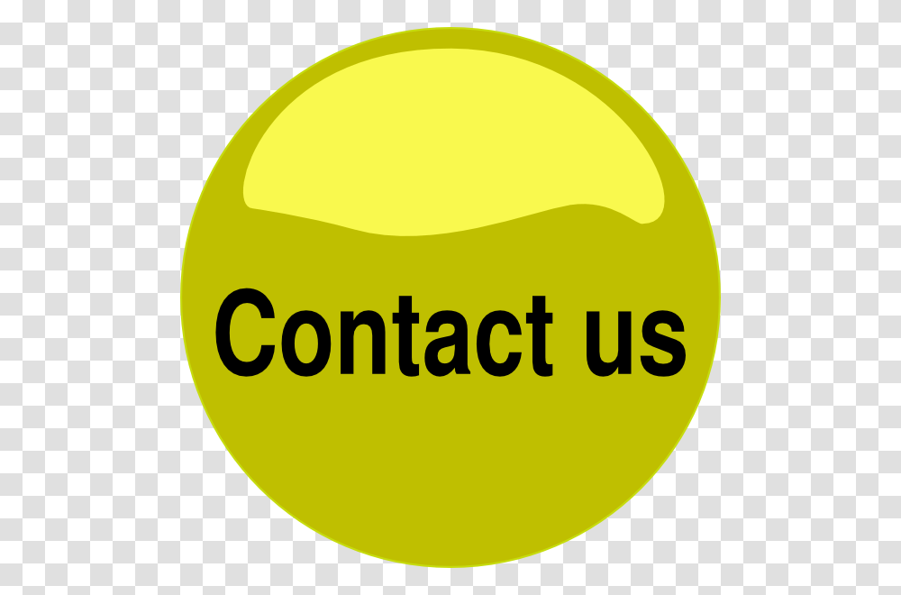 Contact Us Yellow Glossy Button Clip Arts Download, Tennis Ball, Label, Logo Transparent Png