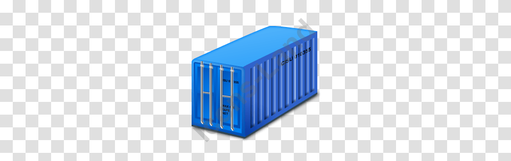Container Blue Icon Pngico Icons, Shipping Container, Crib, Furniture Transparent Png