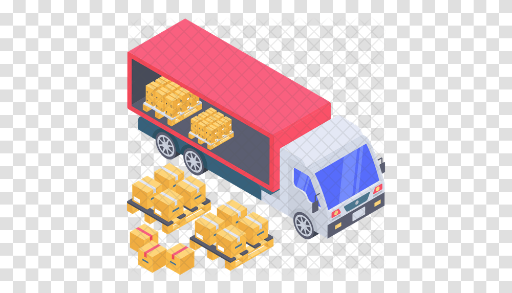 Container Loading Icon Icon Loading Truck, Toy, Wheel, Machine, Transportation Transparent Png