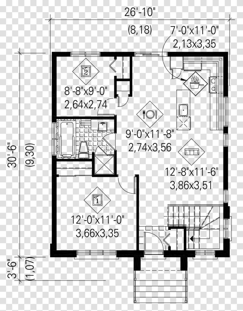 Contemporary Floor Plan House Design Blue Print, Gray, World Of Warcraft Transparent Png
