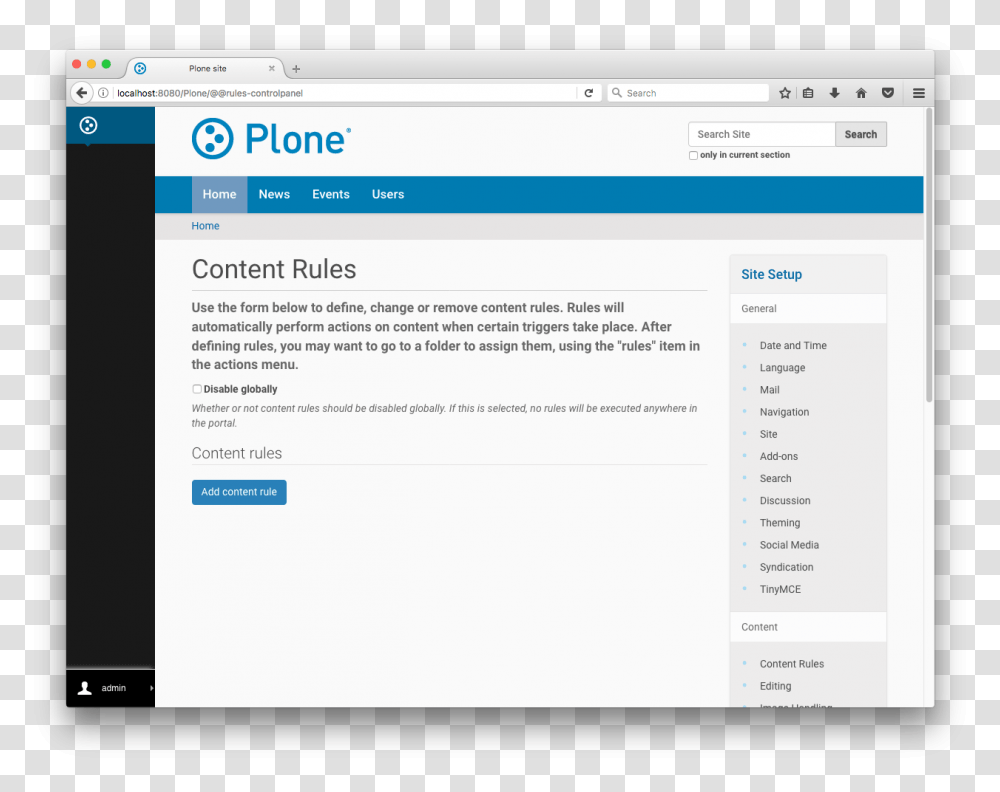 Content Rules Control Panel Plone, File, Webpage, Electronics, Document Transparent Png