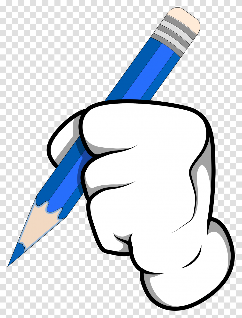 Content Vector Cartoon Hand With Pencil, Hammer, Tool Transparent Png