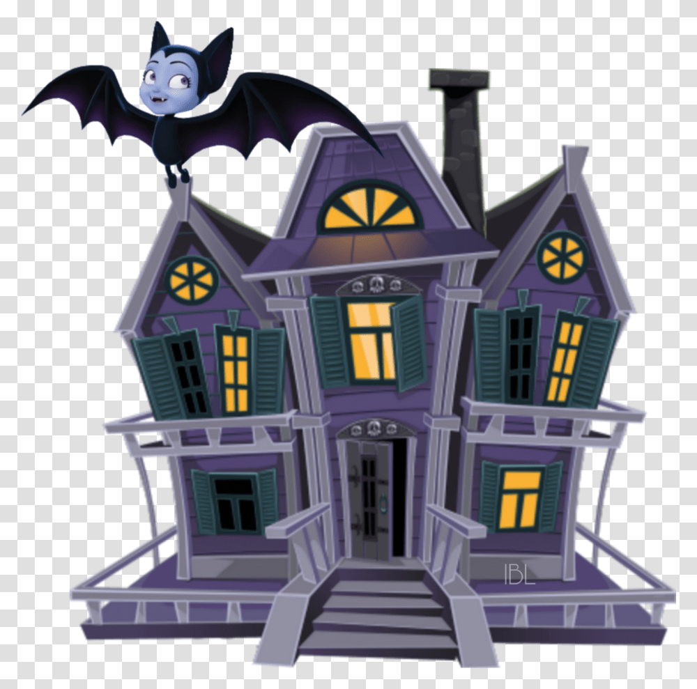 Contest Please Vampirina Bat Halloween Vampirina House Clipart, Lighting, Robot, Building, City Transparent Png