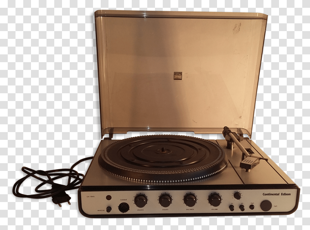 Continental Edison Vintage Record Player Laptop Vintage Record Player, Cooktop, Indoors, Pc, Computer Transparent Png