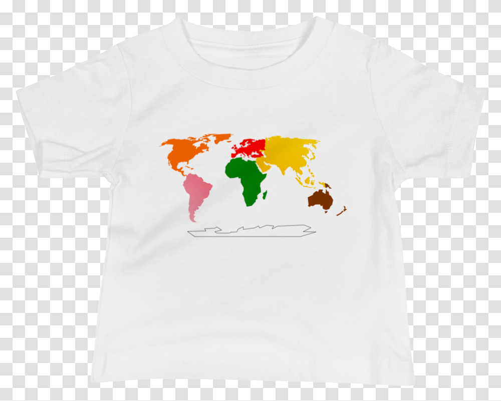 Continents, Apparel, T-Shirt, Sleeve Transparent Png