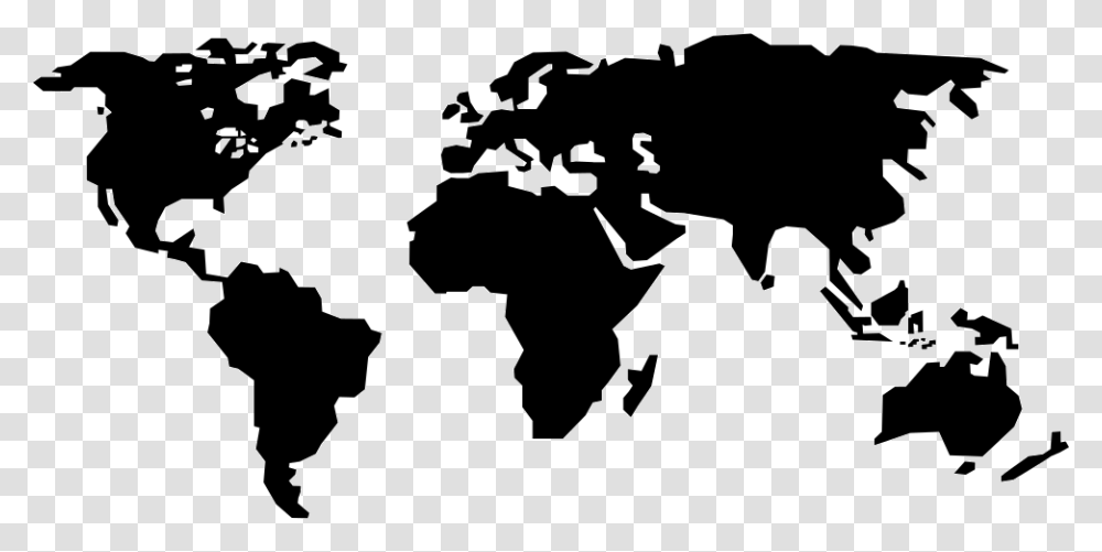 Continents Of Earth Free World Map Ai, Stencil, Silhouette, Person, Human Transparent Png