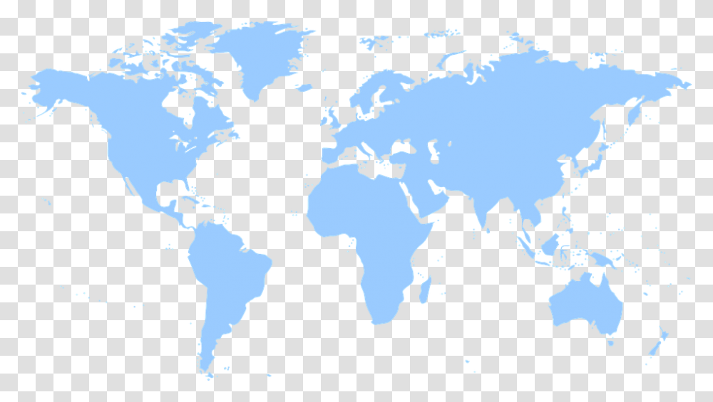 Continents World Map Earth Outline Blue Geography Map Of The World, Diagram, Plot, Atlas Transparent Png