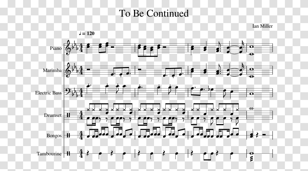 Continued Piano Sheet Music, Gray, World Of Warcraft Transparent Png