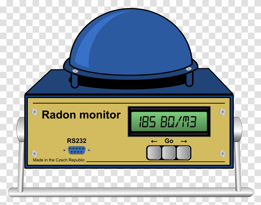 Continuous Radon Monitor Clip Arts Digital Clock, Scale, Sphere, Word, Bowl Transparent Png