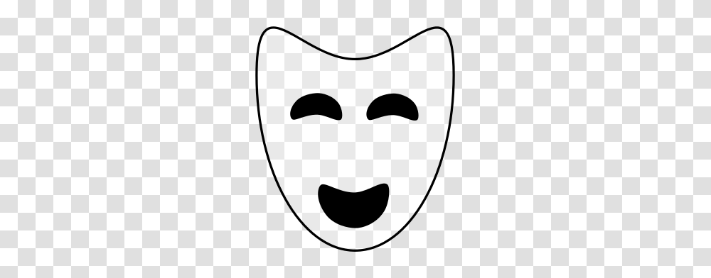 Contour Comedy Mask, Stencil Transparent Png
