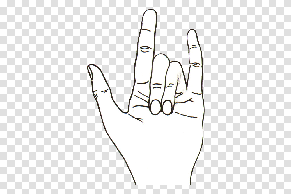 Contour Drawings Of Hands, Fist, Wrist Transparent Png