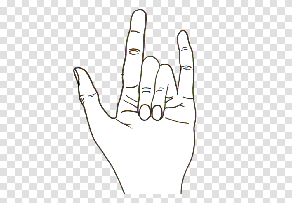 Contour Drawings Of Hands, Wrist, Fist Transparent Png