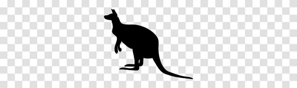 Contour Kangaroo Clip Art, Animal, Mammal, Wallaby, Dog Transparent Png