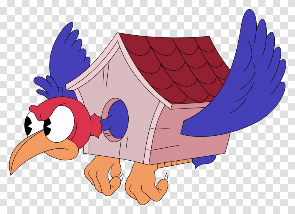 Contra Pac Man World 2 Bird Cartoon Vertebrate Beak Cuphead Wally Warbles, Den, Dog House Transparent Png