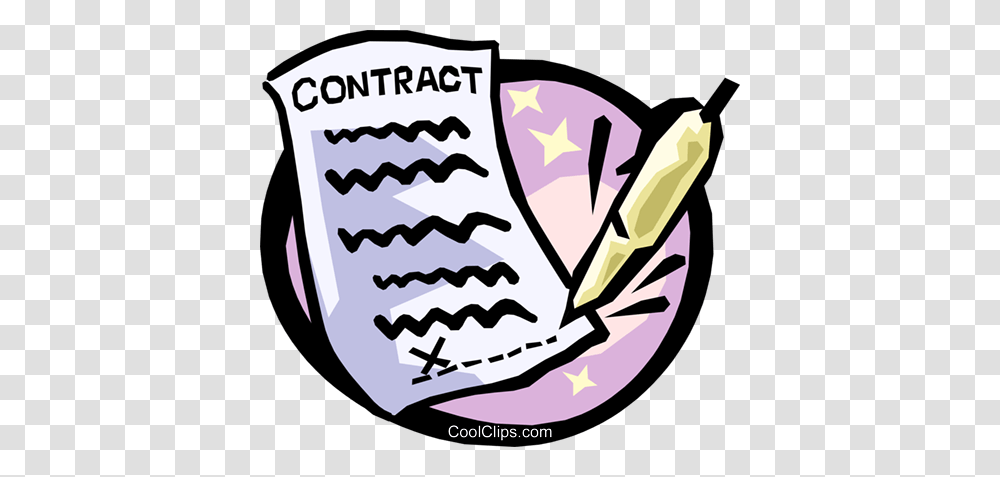 Contract With Pen Royalty Free Vector Clip Art Illustration, Label, Plant Transparent Png