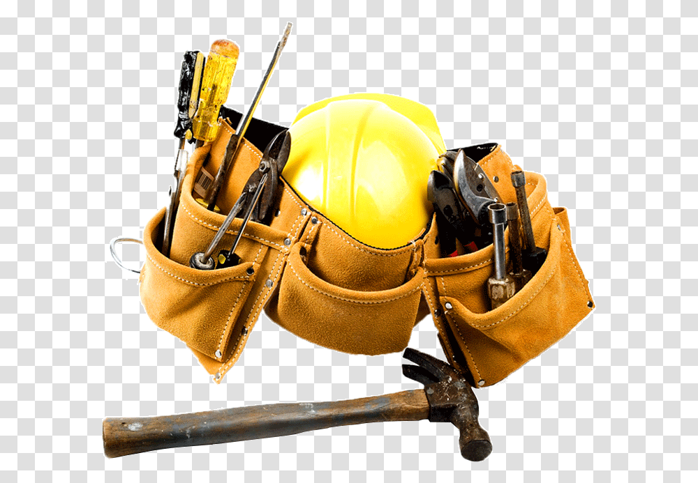 Contractor Tools Clipart Hard Hat And Tool Belt, Apparel, Helmet, Hardhat Transparent Png