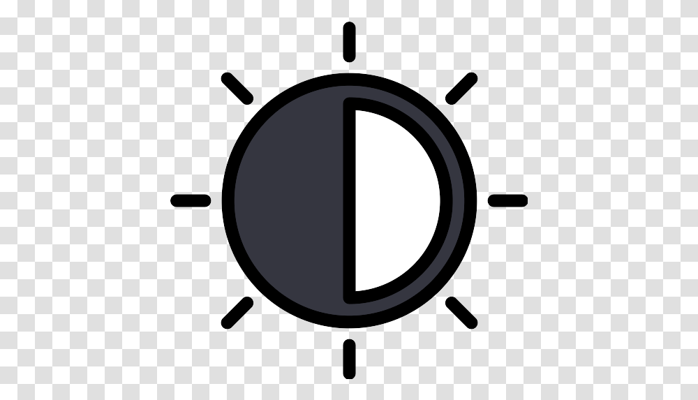 Contrast Bright Icon Sunny, Moon, Outer Space, Night, Astronomy Transparent Png