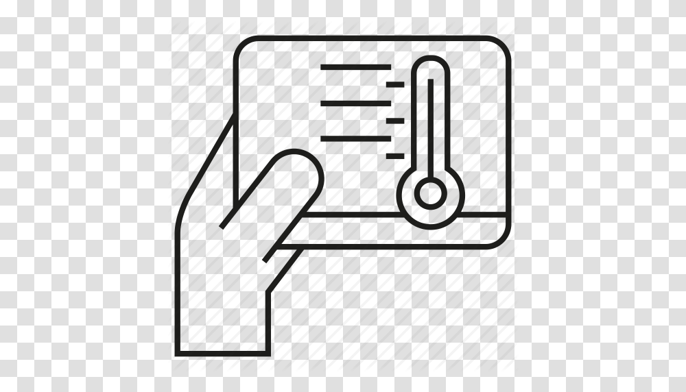 Control Hand Tablet Thermometer Thermostat Icon, Plant, Outdoors, Nature Transparent Png