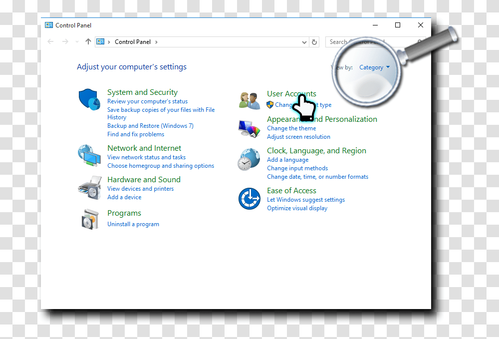 Control Panel Items In Large Icons View Microsoft Windows 10 Control Panel, File, Webpage, Electronics Transparent Png