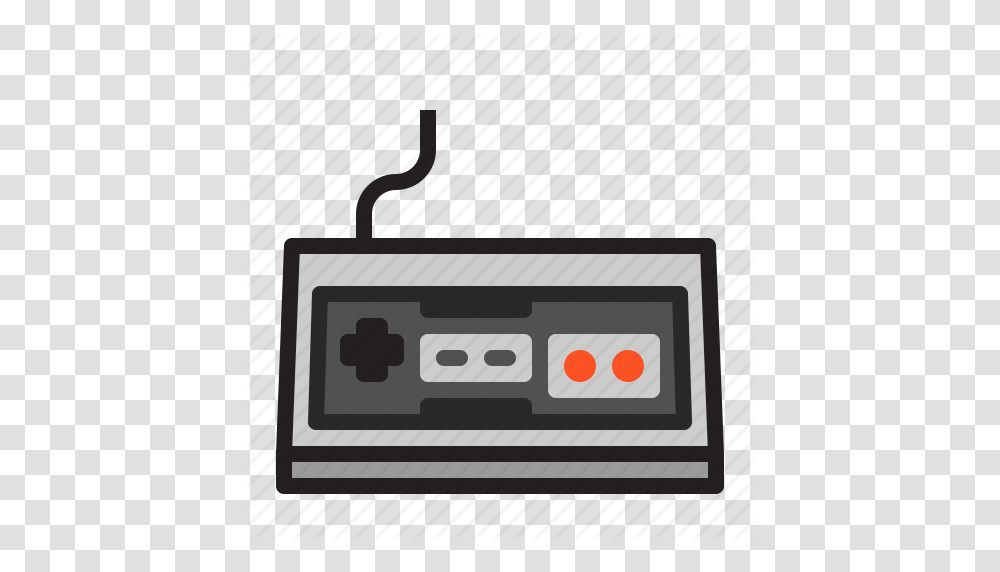 Controller Gamepad Gaming Nes Nintendo Pad Retro Icon, Cassette, Electronics, Tape Player, Cassette Player Transparent Png