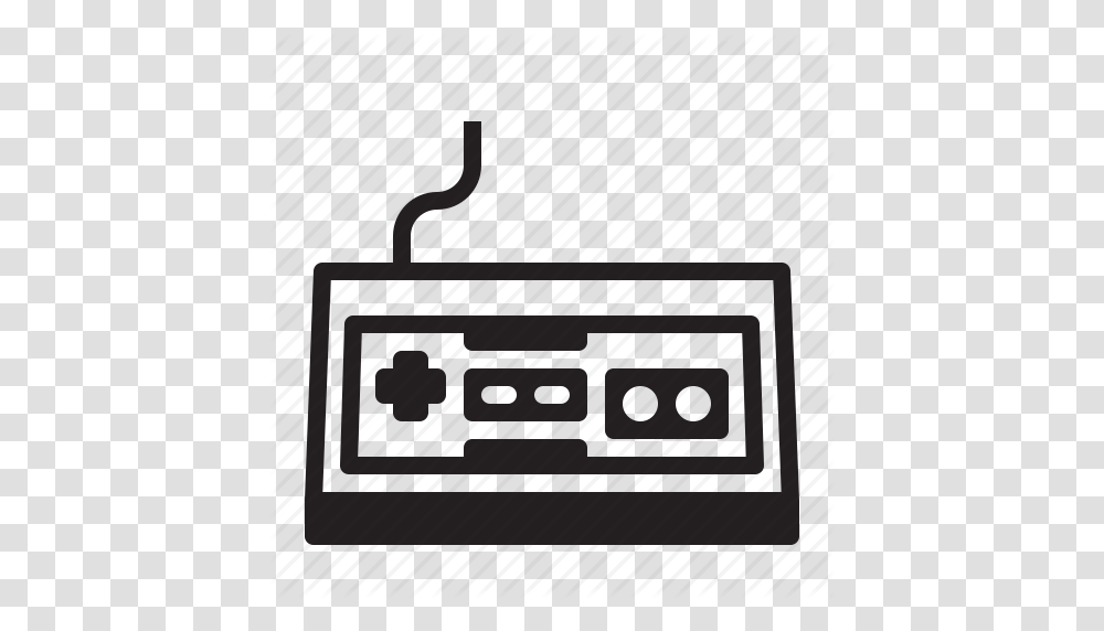 Controller Gamepad Gaming Nes Nintendo Pad Retro Icon, Electronics, Stereo, Tape Player Transparent Png