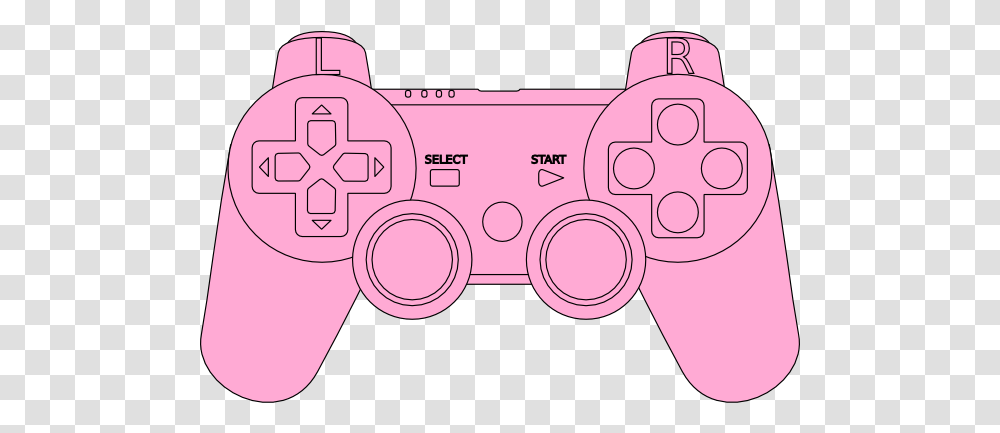 Controller Pink Clip Art Vector Clip Art Video Game Console Colouring, Joystick, Electronics Transparent Png
