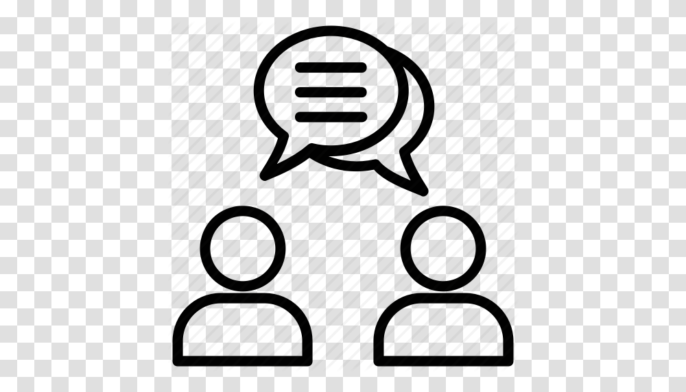 Conversation Debate Discussion Talking Two People Talking Icon, Piano, Tool, Pot Transparent Png