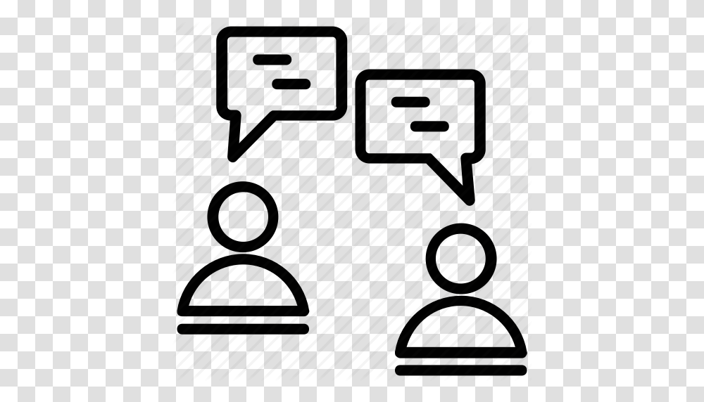 Conversation Debate Discussion Talking Two People Talking Icon, Number, Plan Transparent Png
