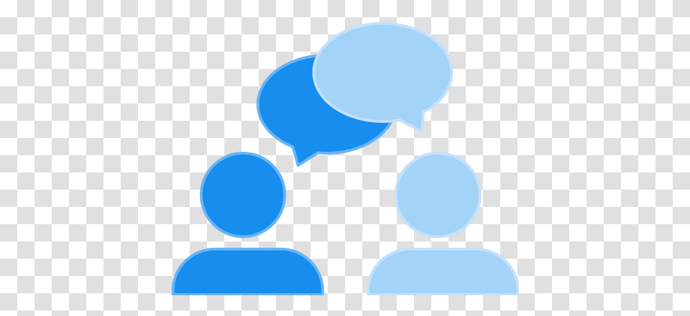 Conversation Icon Blue Two People Icon, Clothing, Apparel, Text, Silhouette Transparent Png