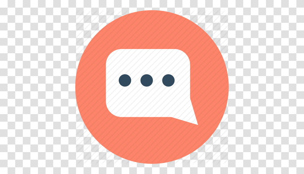 Conversation Message Speech Bubble Text Message Texting Icon, Label, Plant, Rug Transparent Png