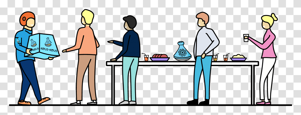 Conversation, Person, Standing, Waiter Transparent Png