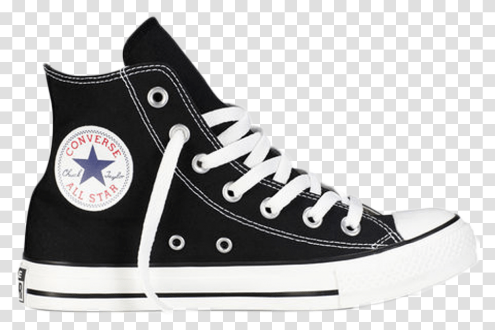 Converse All Star Logo Converse Chuck Taylor All Star Converse Hi Top Black, Shoe, Footwear, Clothing, Apparel Transparent Png