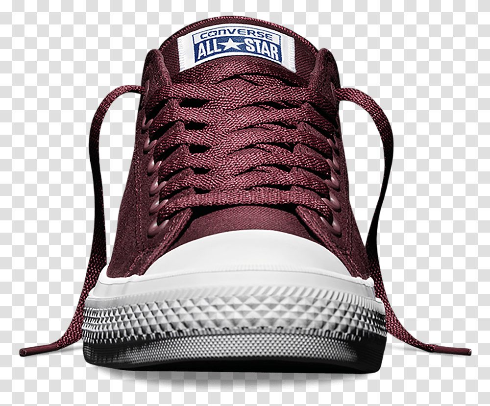Converse Chuck Taylor All Star Ii Low 'bordeaux' Chuck All Shoes Front View, Clothing, Apparel, Footwear, Sneaker Transparent Png