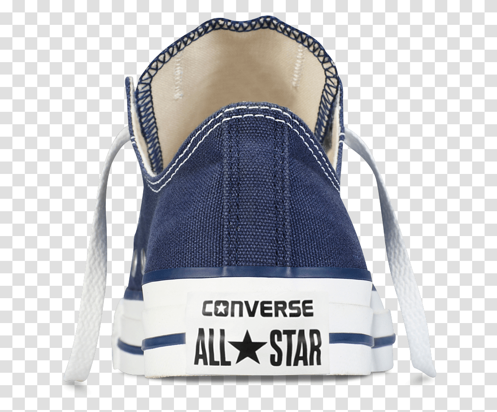 Converse Chuck Taylor All Star Ox Navy Converse Back Of Shoe, Apparel, Footwear, Bag Transparent Png