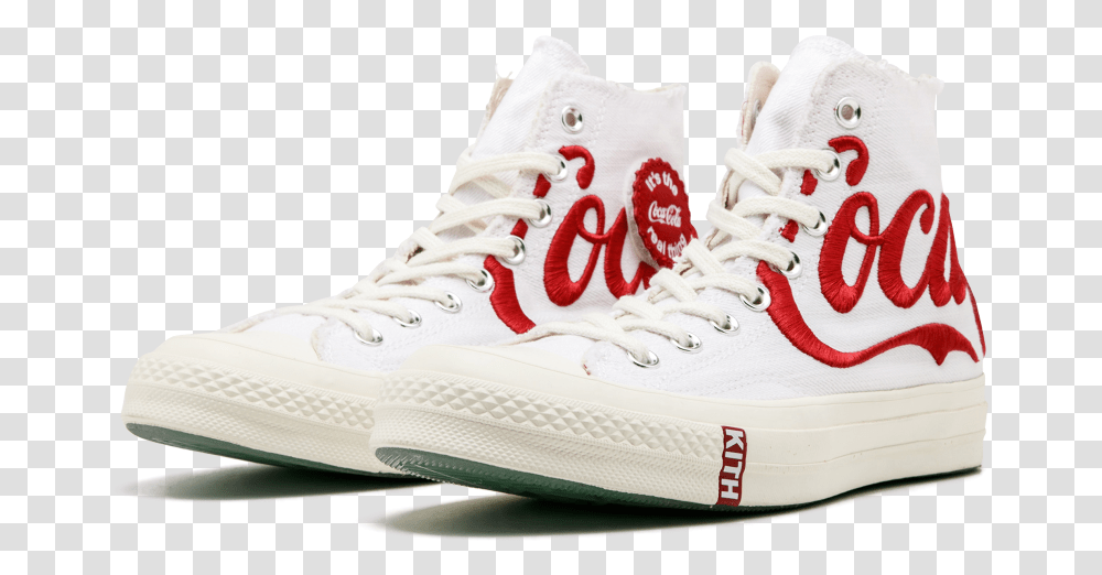 Converse Chuck Taylor X Coca Cola X Kith Sneakers Converse, Shoe, Footwear, Apparel Transparent Png