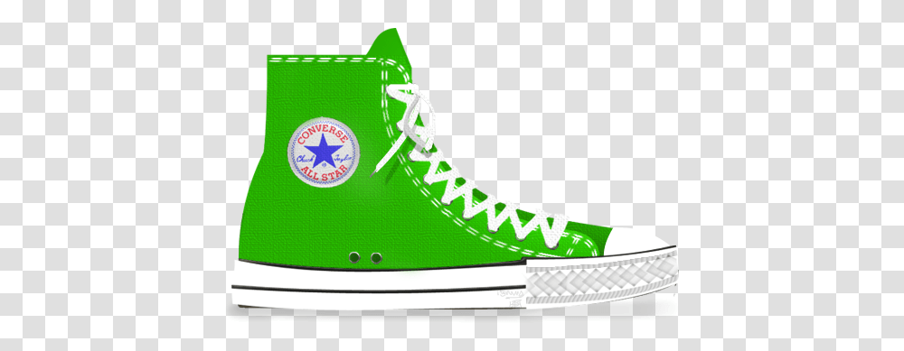 Converse Logo 80 Green Shoe Clip Art, Clothing, Apparel, Footwear, Running Shoe Transparent Png