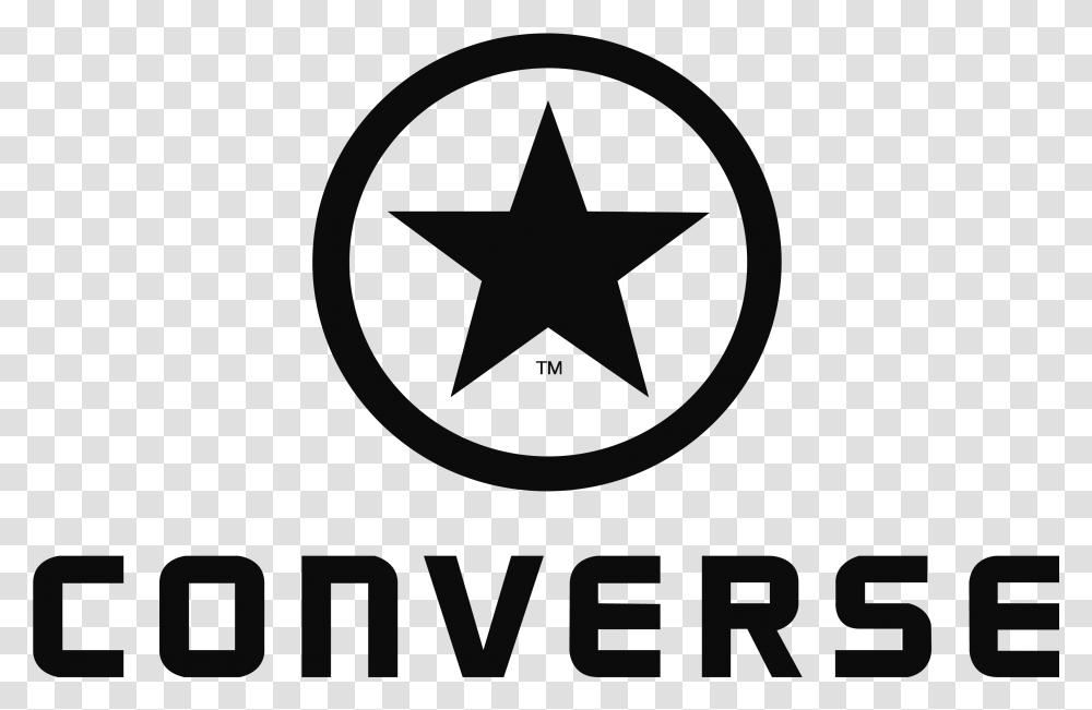 Converse Logo Converse Logo, Star Symbol, Sign, Clock Tower Transparent Png