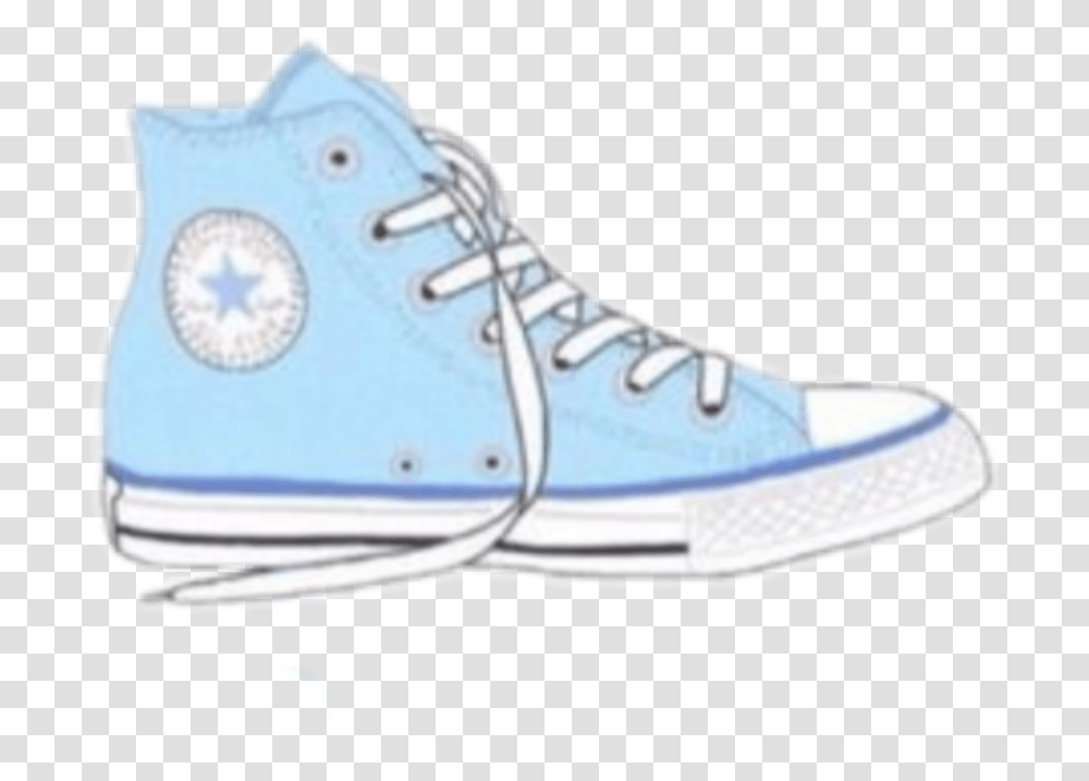 Converse Shoes Aesthetic Blue Figure Skate, Footwear, Apparel, Sneaker Transparent Png