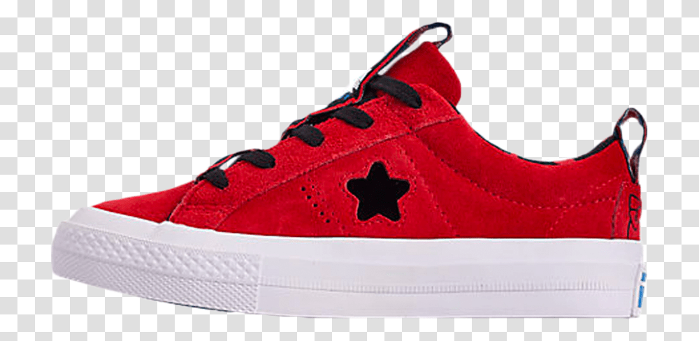 Converse X Hello Kitty One Star Ox Fiery Red Where To Buy Plimsoll, Shoe, Footwear, Clothing, Apparel Transparent Png