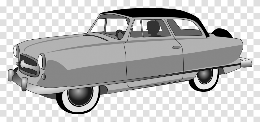 Convertible Gray Car Drawing Free Image 1950 Car No Background, Vehicle, Transportation, Sedan, Pickup Truck Transparent Png