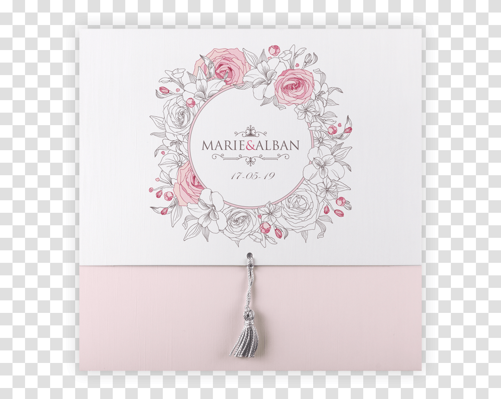 Convite De Casamento Com Tassel, Floral Design, Pattern Transparent Png