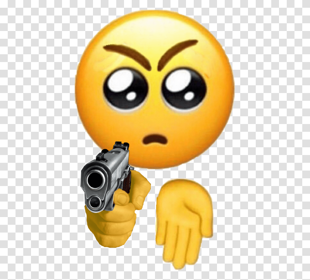 Coochie Coochie Handitover Crush Emoji Cute Angry Angry But Cute Emoji, Toy, Weapon, Weaponry, Gun Transparent Png
