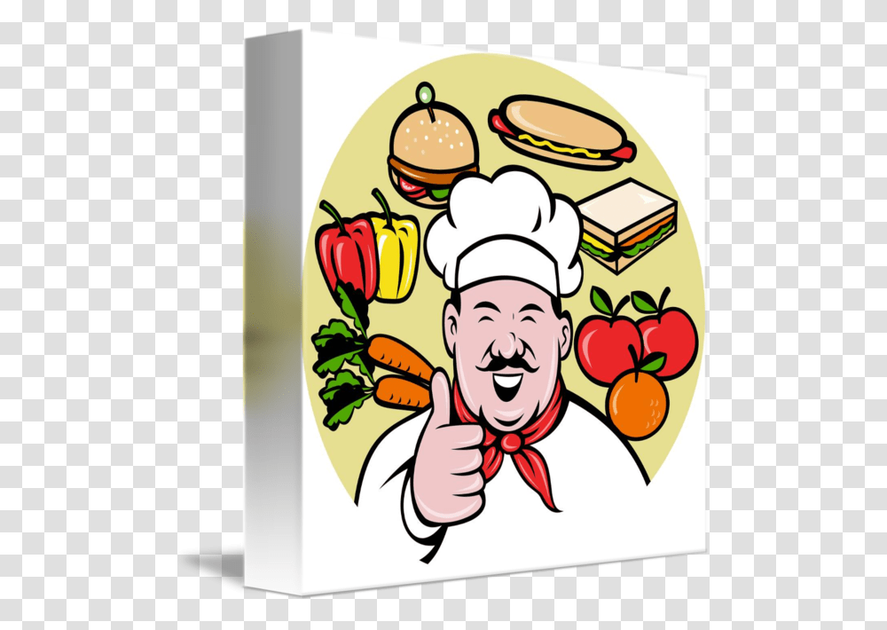Cook Sandwich Clipart Explore Pictures, Person, Human, Chef, Poster Transparent Png