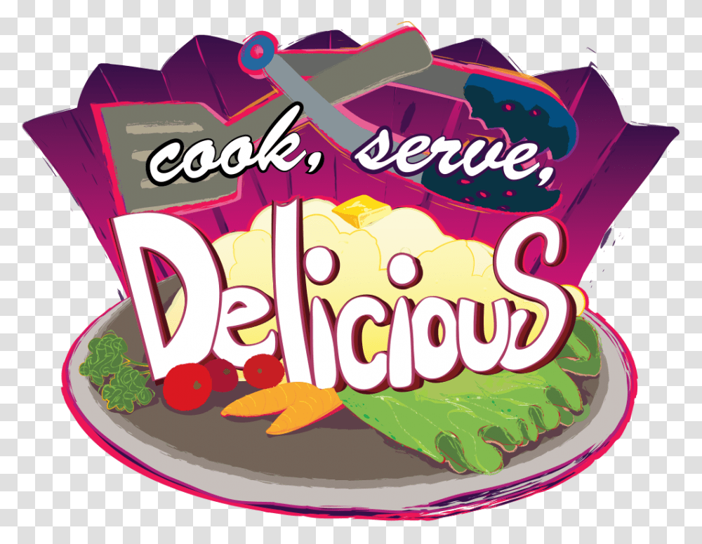 Cook Serve Delicious Logo, Advertisement, Poster, Flyer, Paper Transparent Png