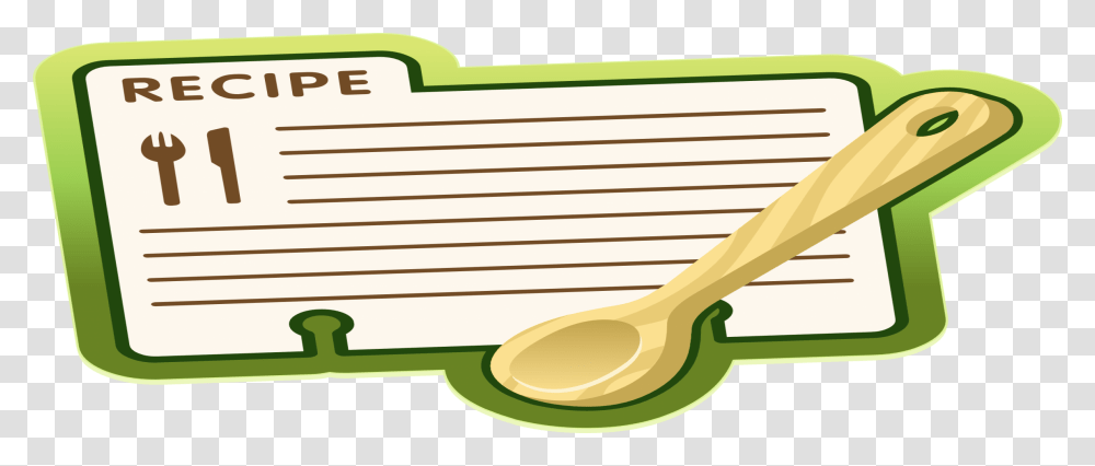 Cookbook Clipart, Cutlery, Spoon, Wooden Spoon, Scissors Transparent Png